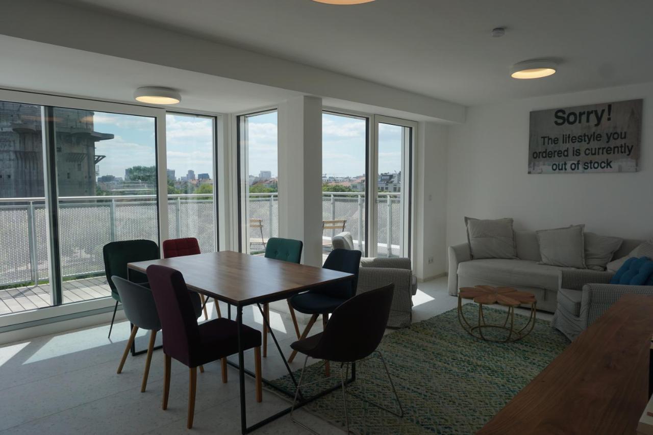 Augartenblick Penthauscombo 15/16 - Blick Zum Riesenrad Appartement Wenen Buitenkant foto